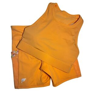 Fabletics Motion365 Matching Set | Sports Bra +‎ Biker Shorts | Size Small